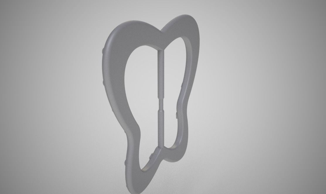 Butterfly Buckle 3D print model_3