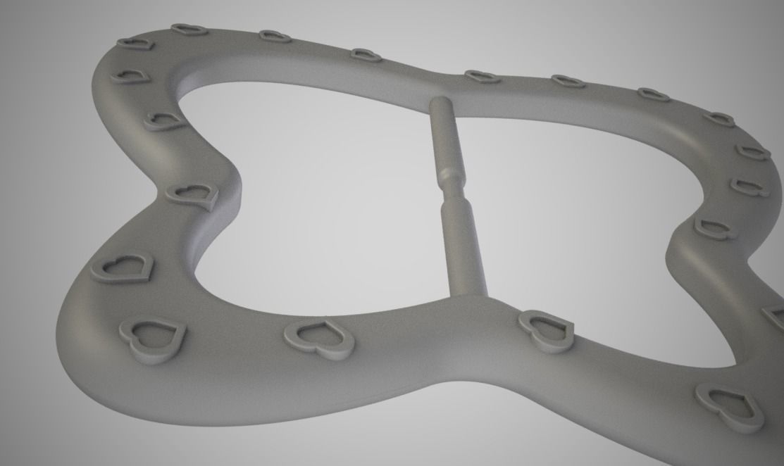 Butterfly Buckle 3D print model_4