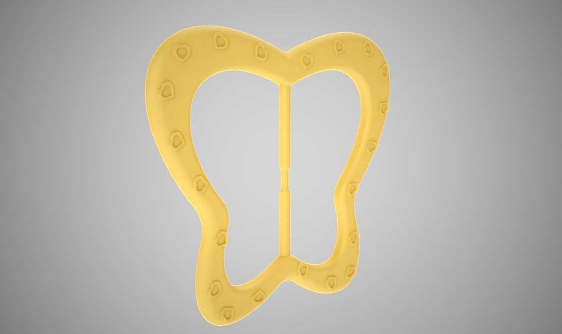 Butterfly Buckle 3D print model_11