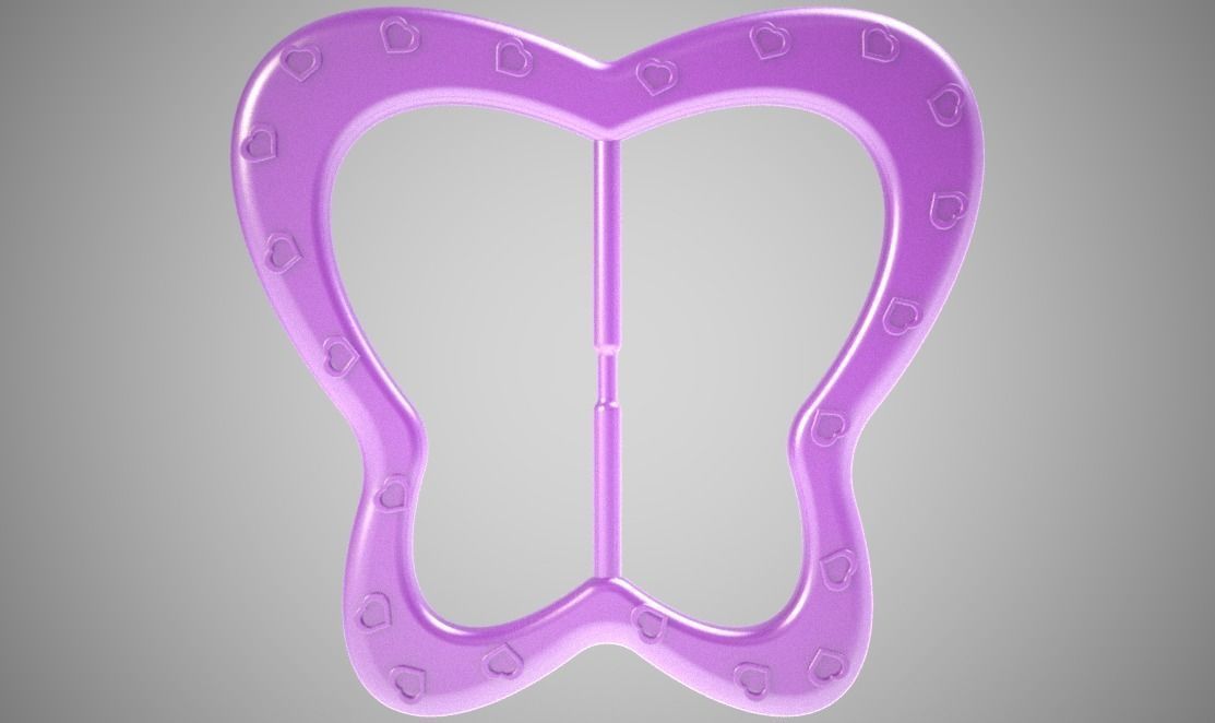 Butterfly Buckle 3D print model_7