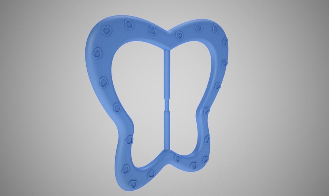 Butterfly Buckle 3D print model_9