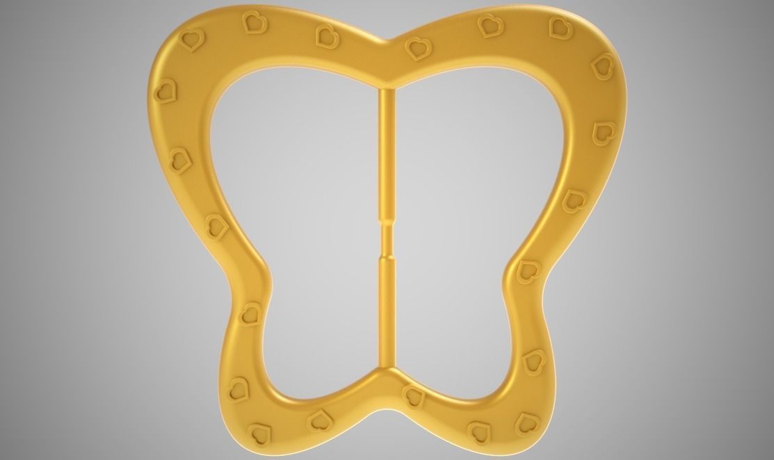 Butterfly Buckle 3D print model_1