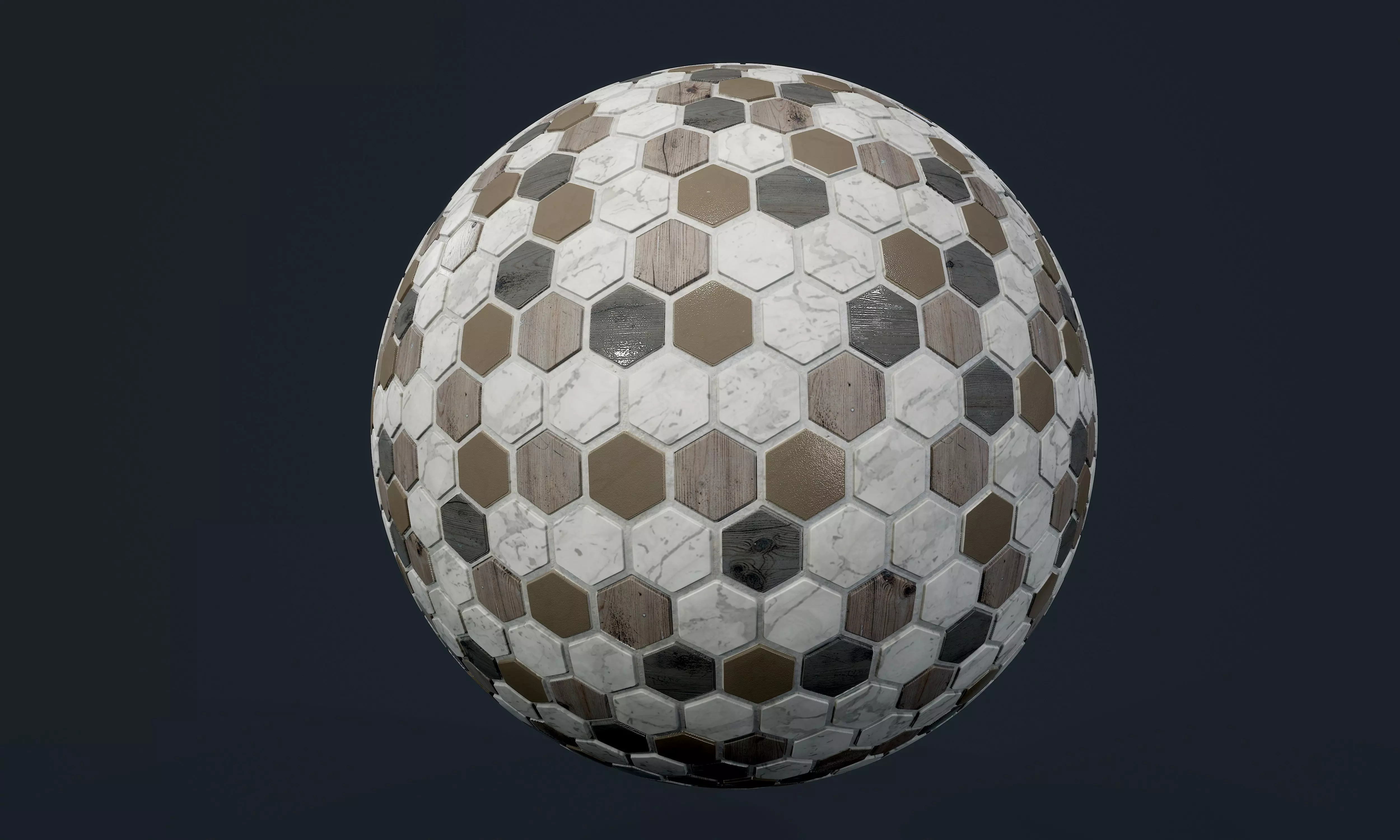 Marble Tile Seamless PBR Texture Texture_0