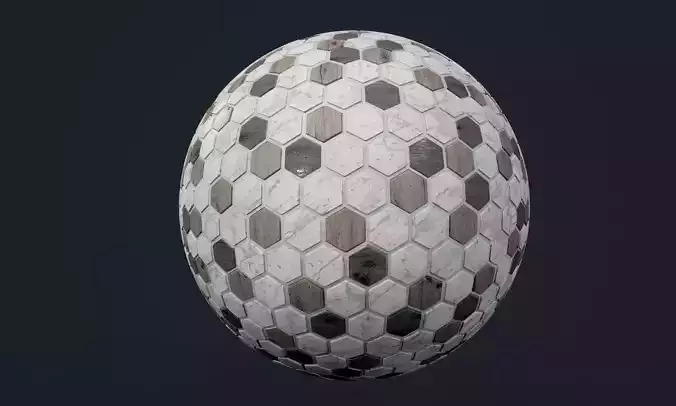 Marble Tile Seamless PBR Texture