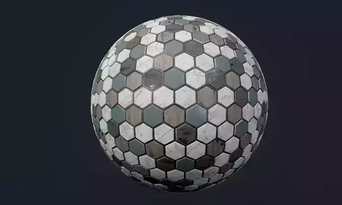 Marble Tile Seamless PBR Texture