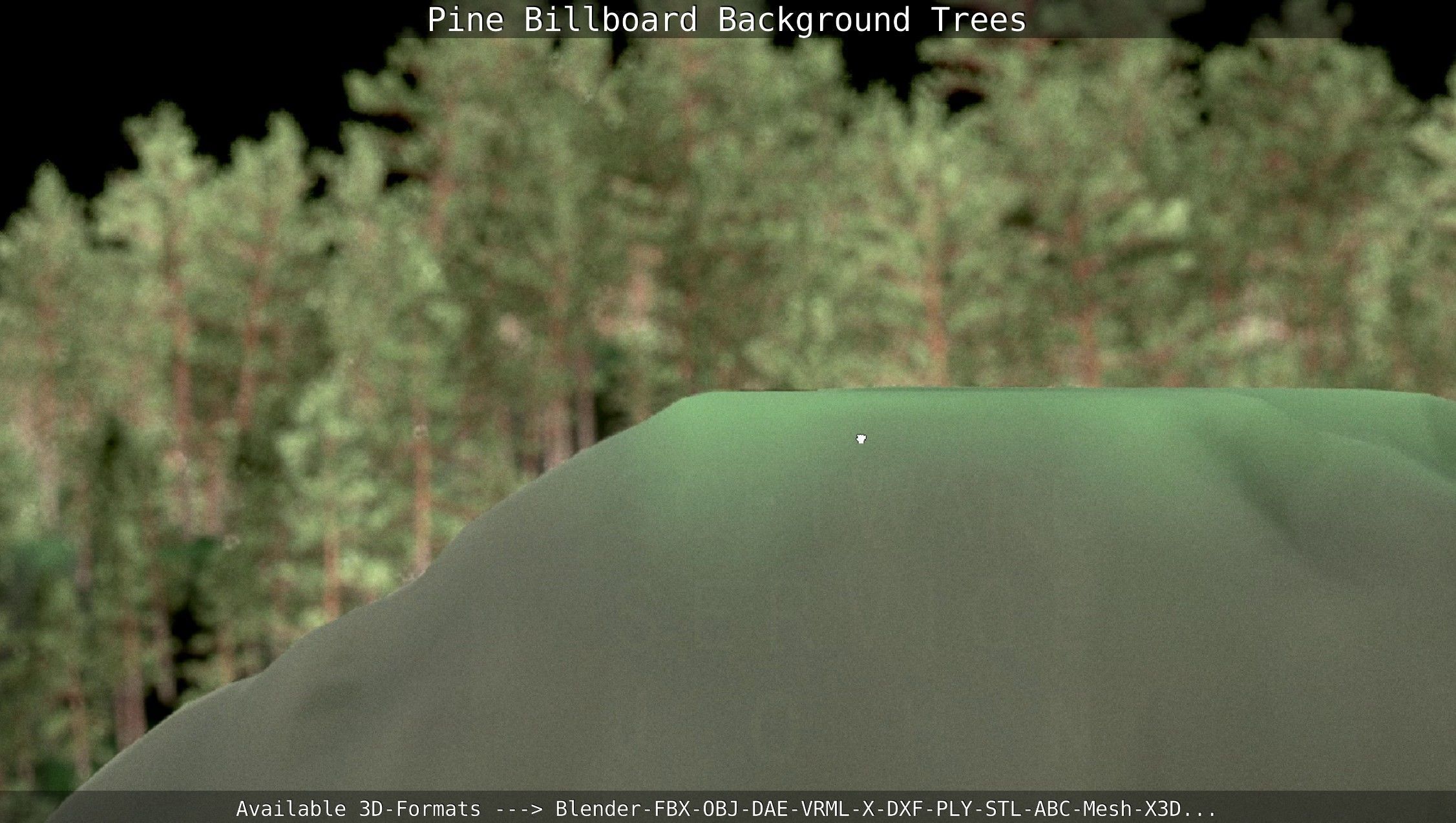 Pine Billboard Background Trees Low-poly 3D model_64