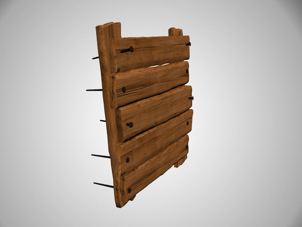 Wooden menu 3D model_2