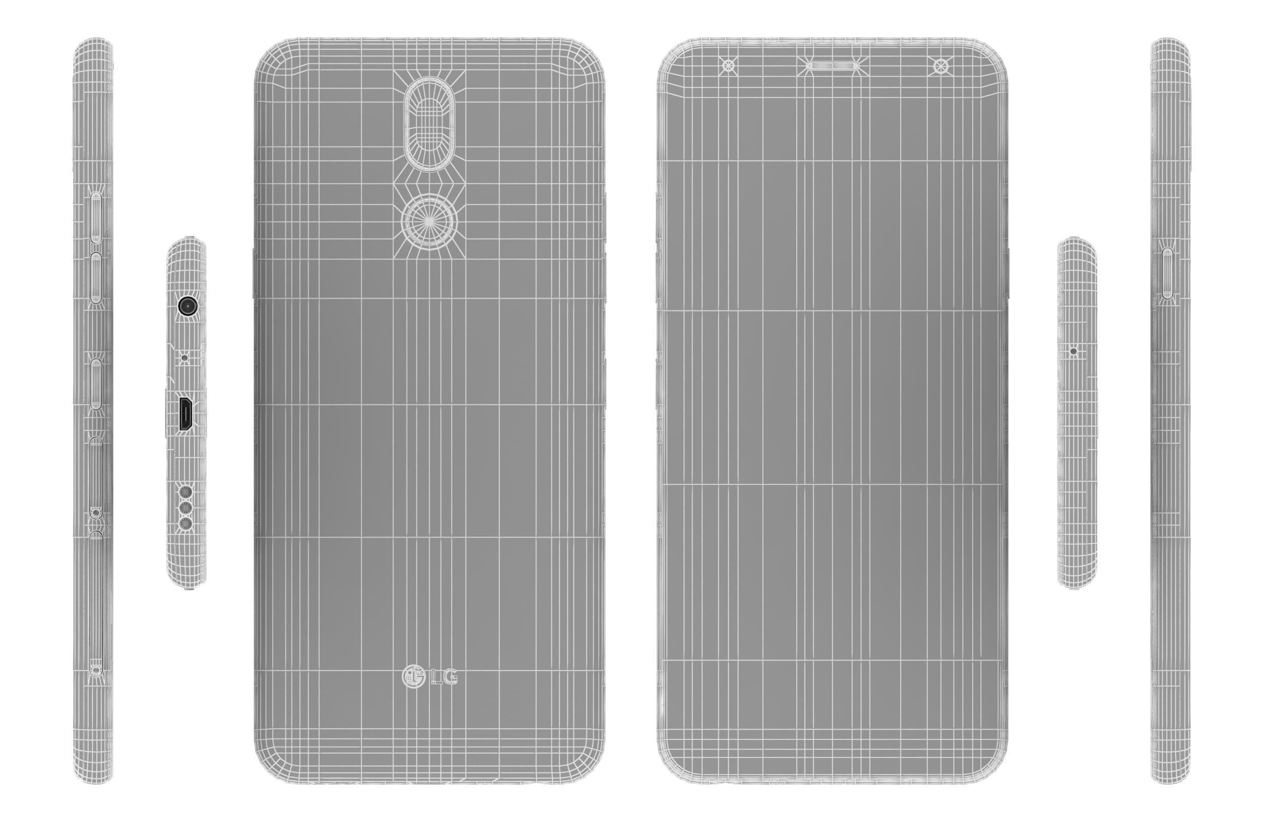 LG K40 Black 3D model_12