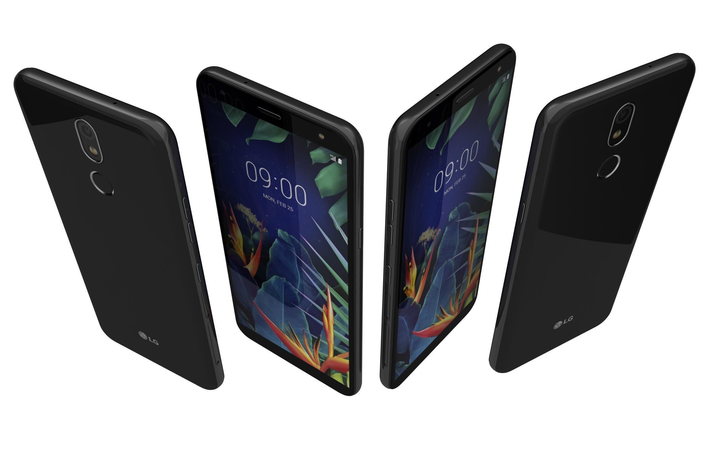 LG K40 Black 3D model_3