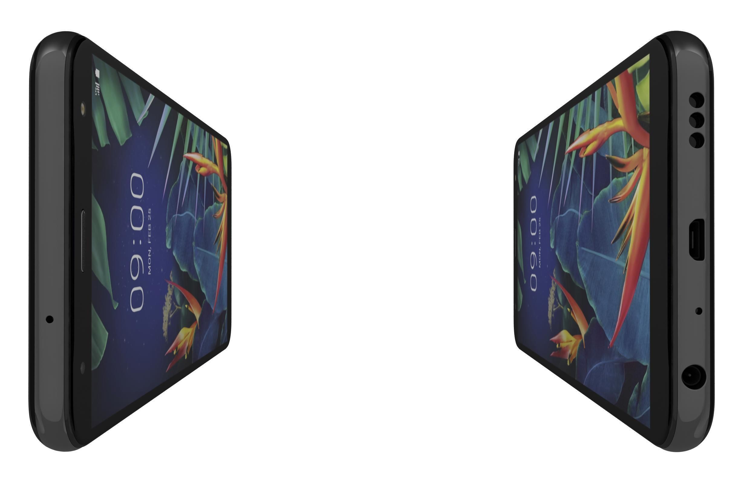 LG K40 Black 3D model_4