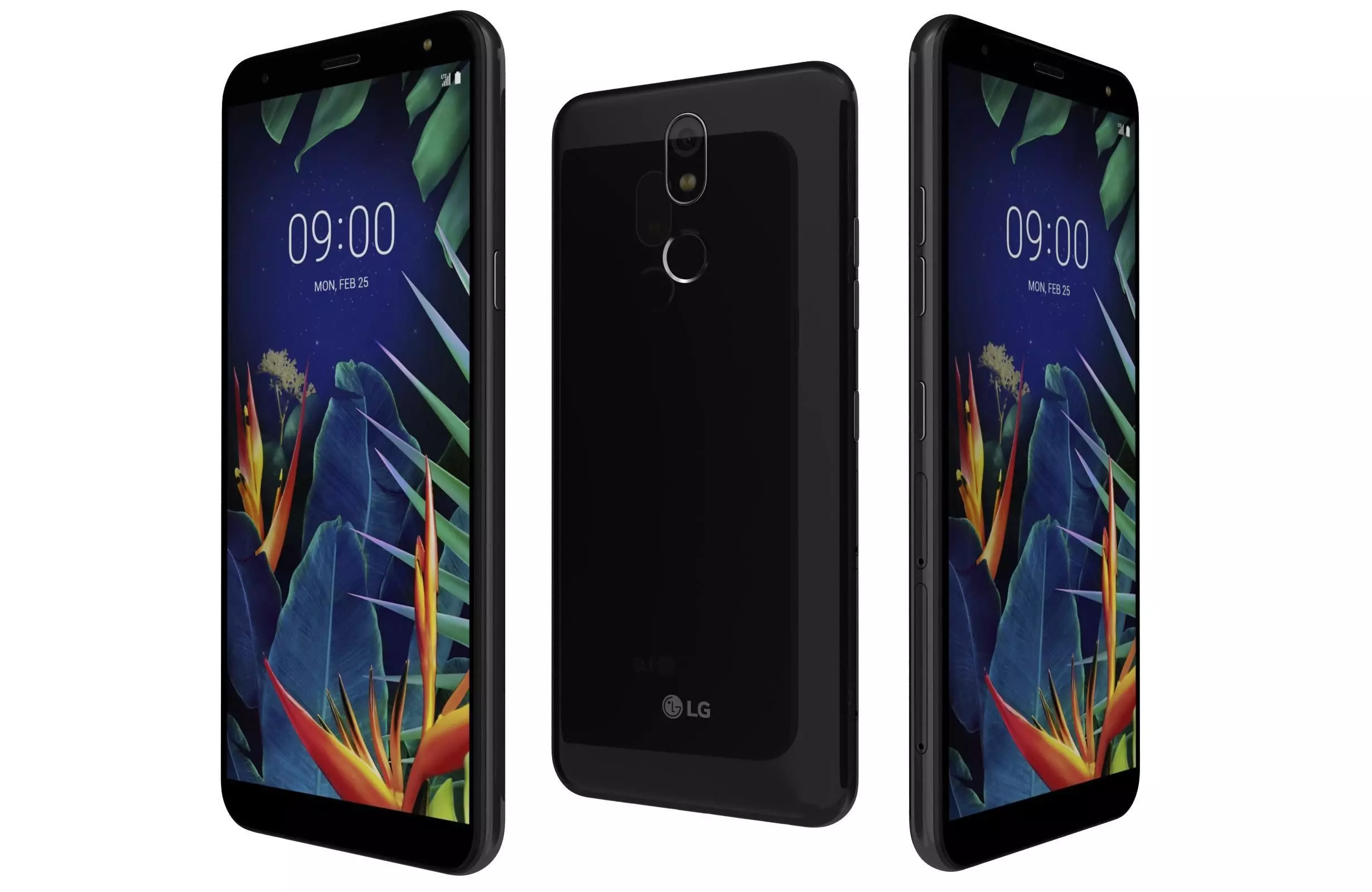 LG K40 Black 3D model_0