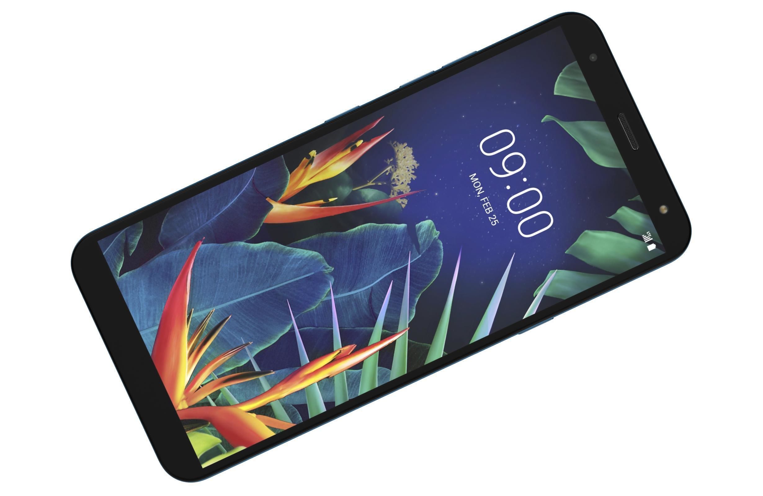 LG K40 Blue 3D model_4