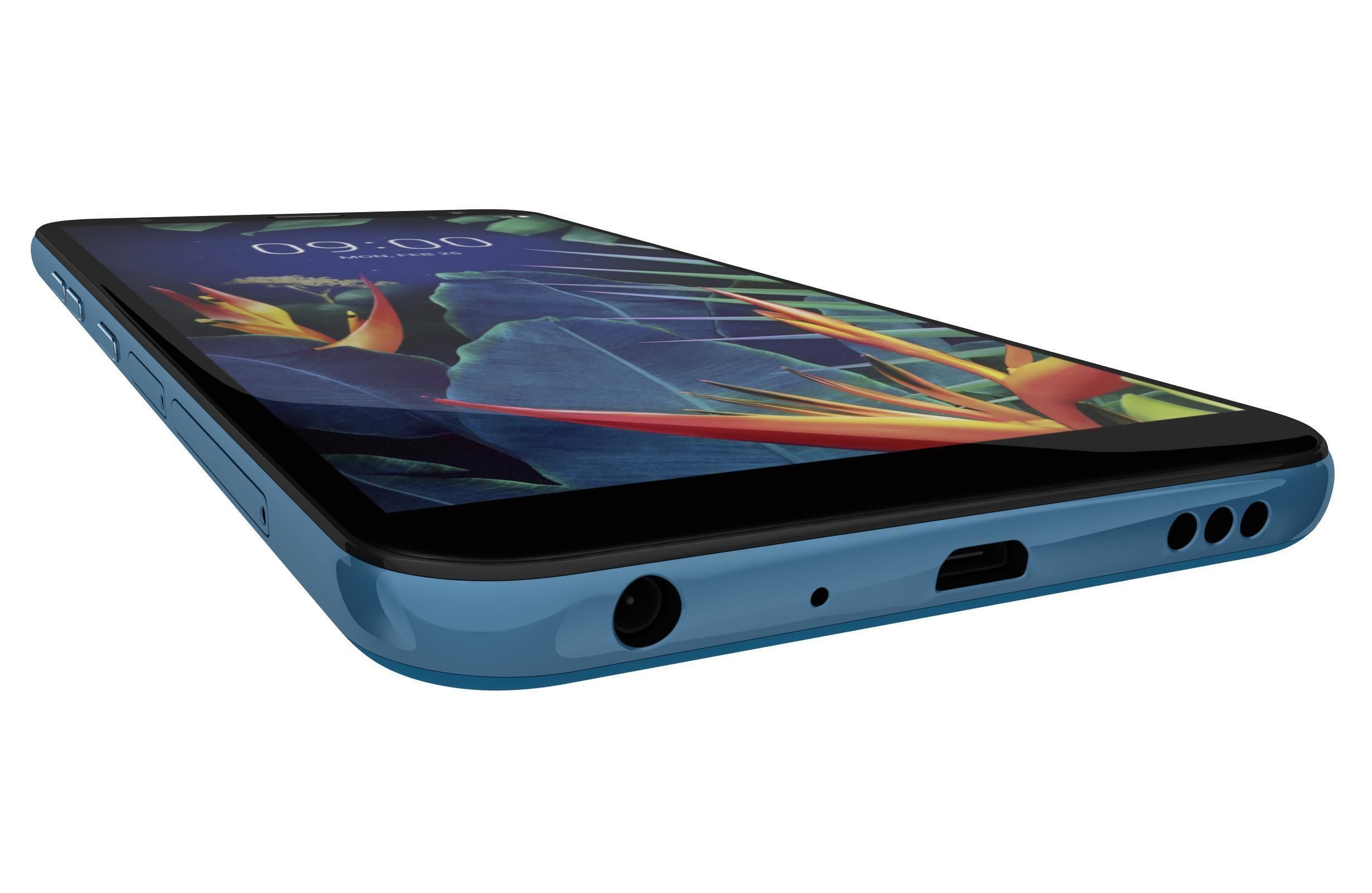 LG K40 Blue 3D model_10