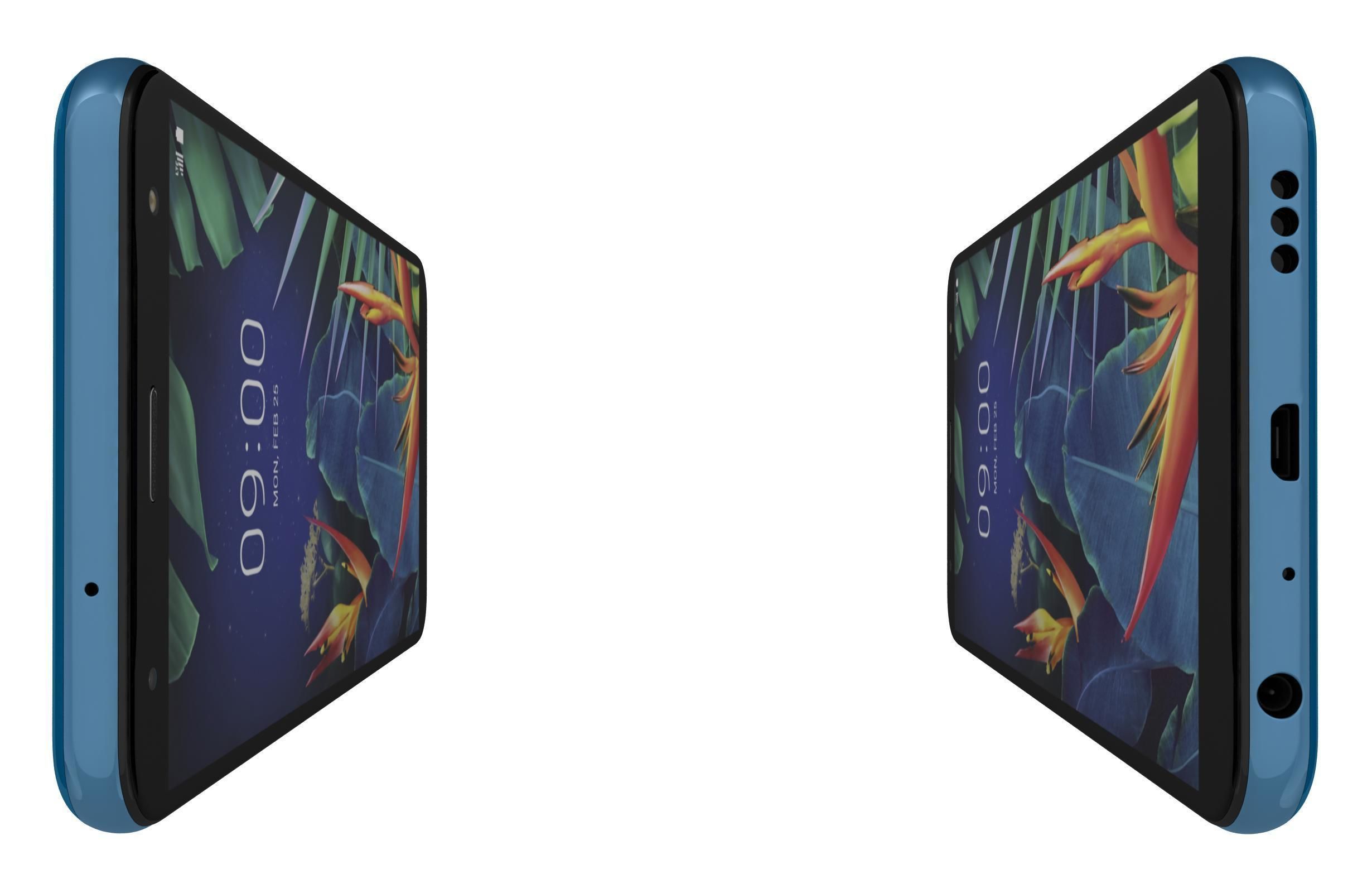 LG K40 Blue 3D model_9