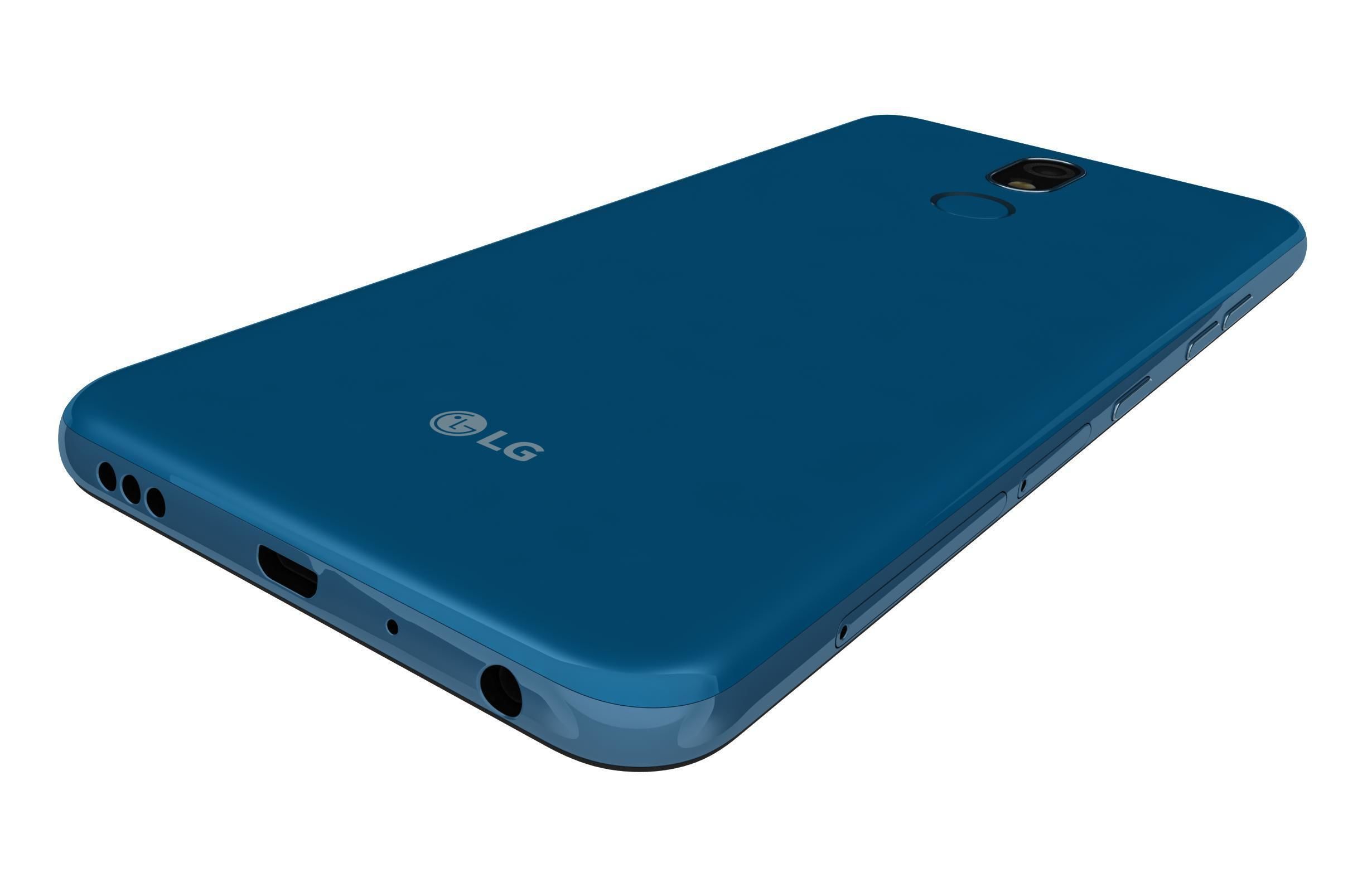 LG K40 Blue 3D model_6