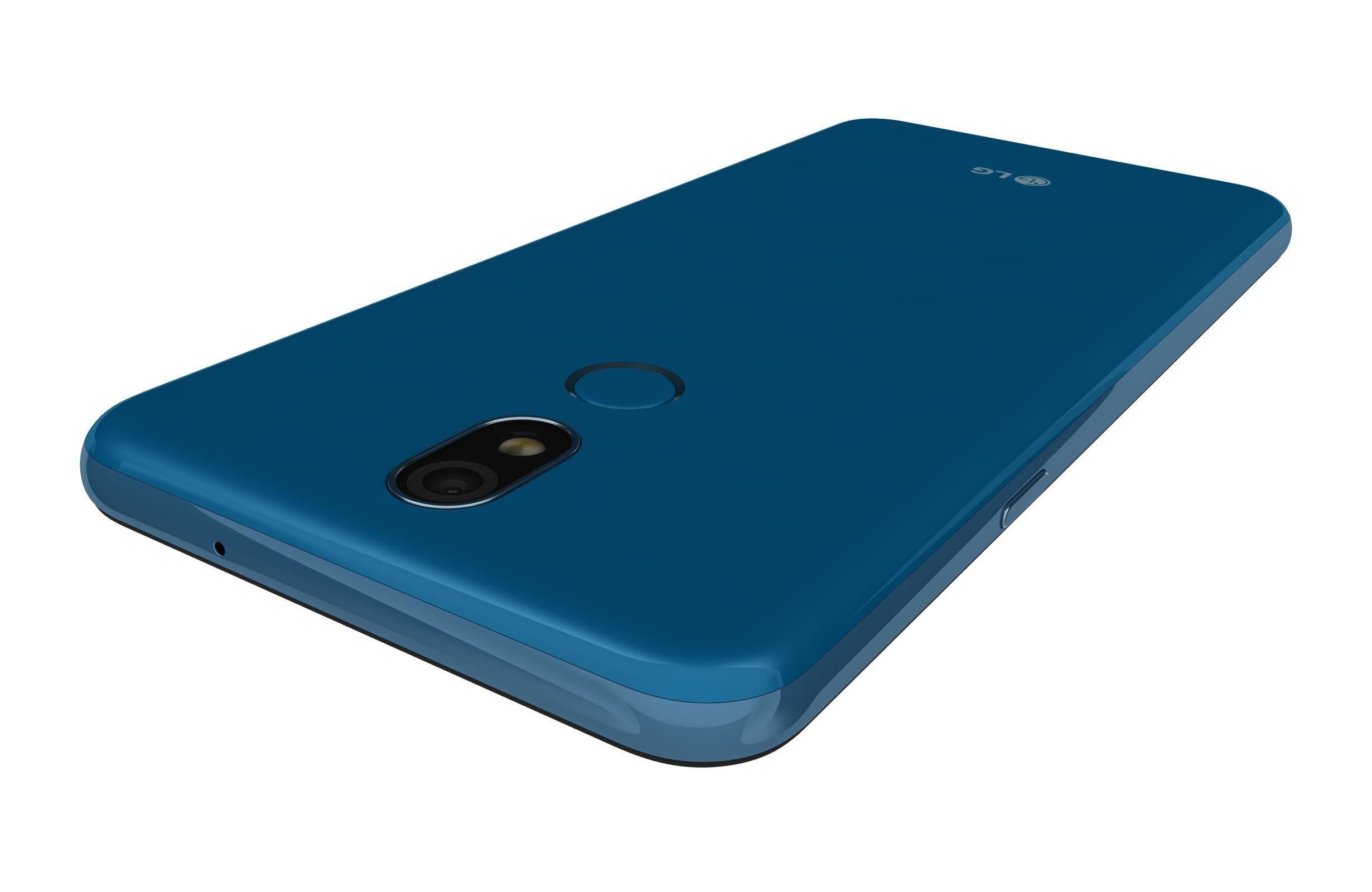 LG K40 Blue 3D model_7