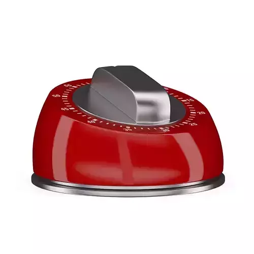 Red Kitchen Timer 3D model