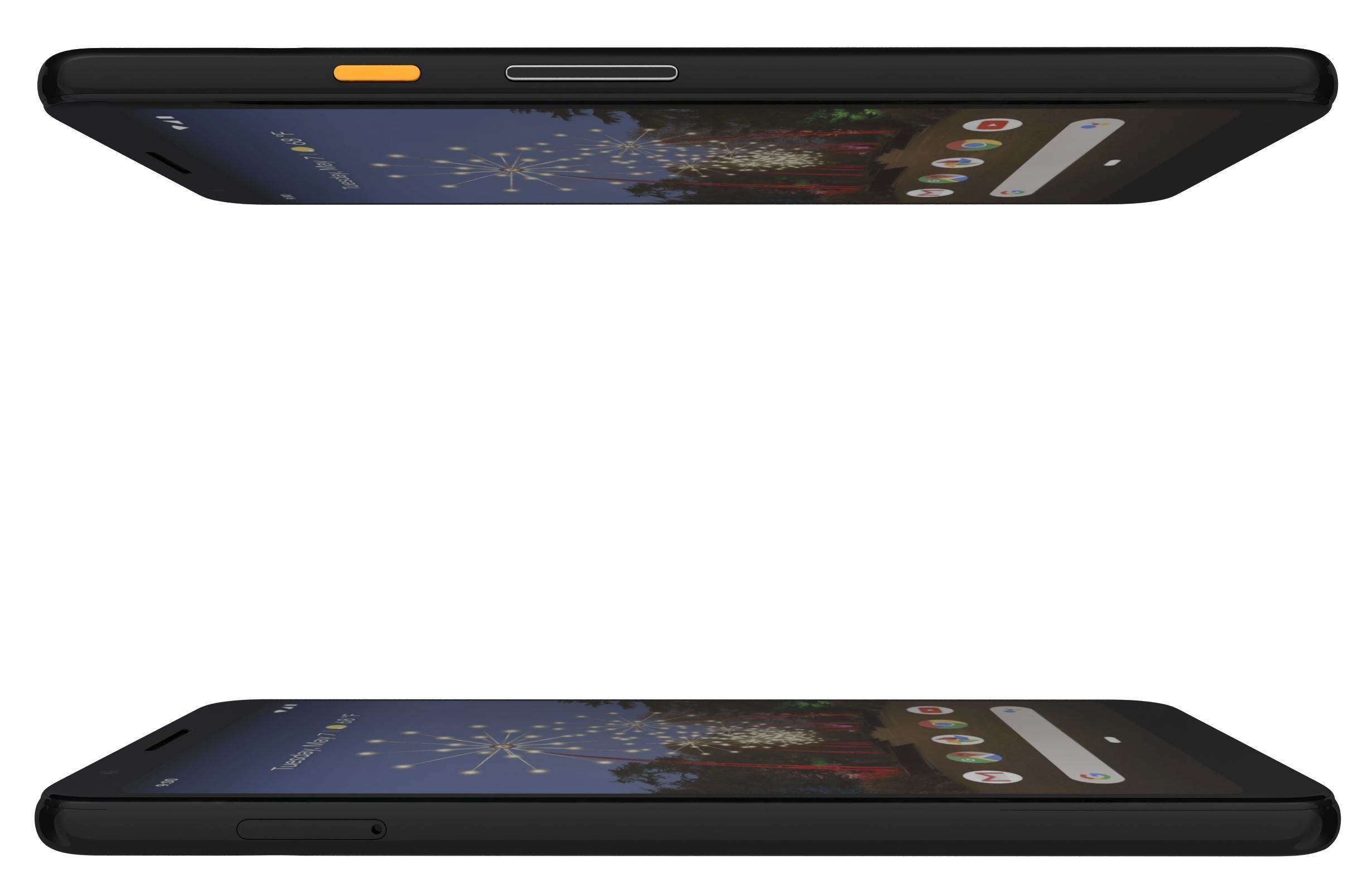 Google Pixel 3a Black 3D model_6