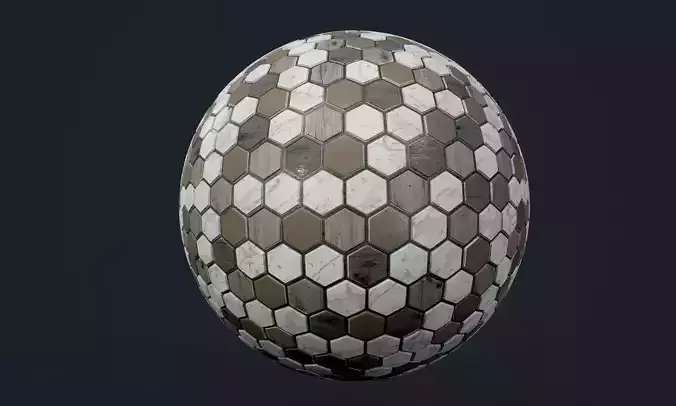 Marble Tile Seamless PBR Texture