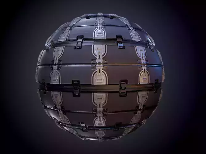 Sci-Fi Military Seamless PBR Texture 01 Texture