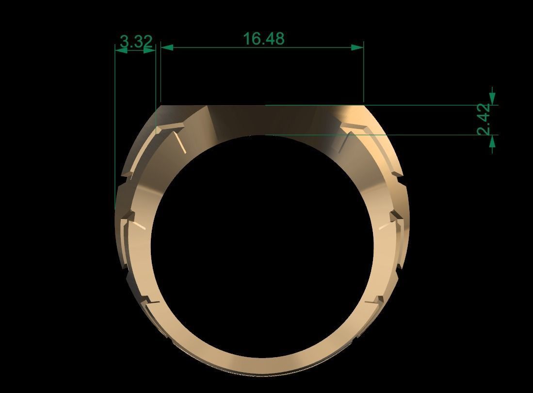 David Yurman Man Ring 3D print model_7