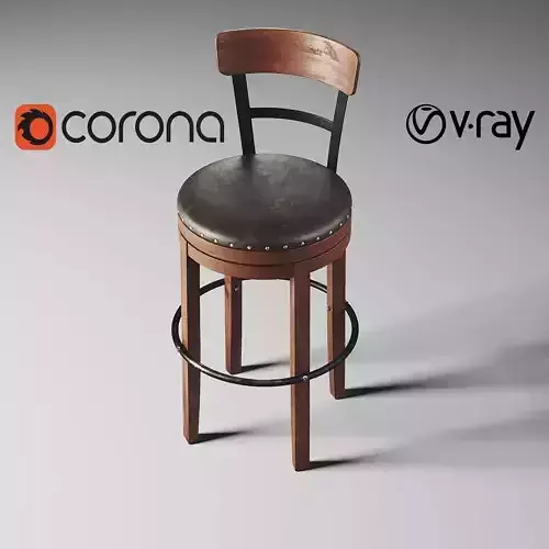 Pinnadel Bar Height Bar Stool D542-130