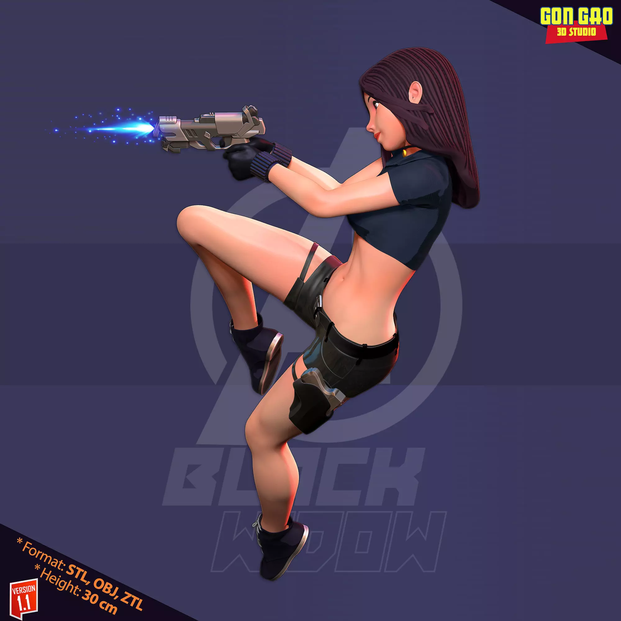 Black Widow 3D print model_0