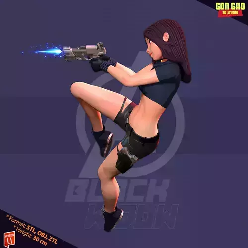 Black Widow 3D print model