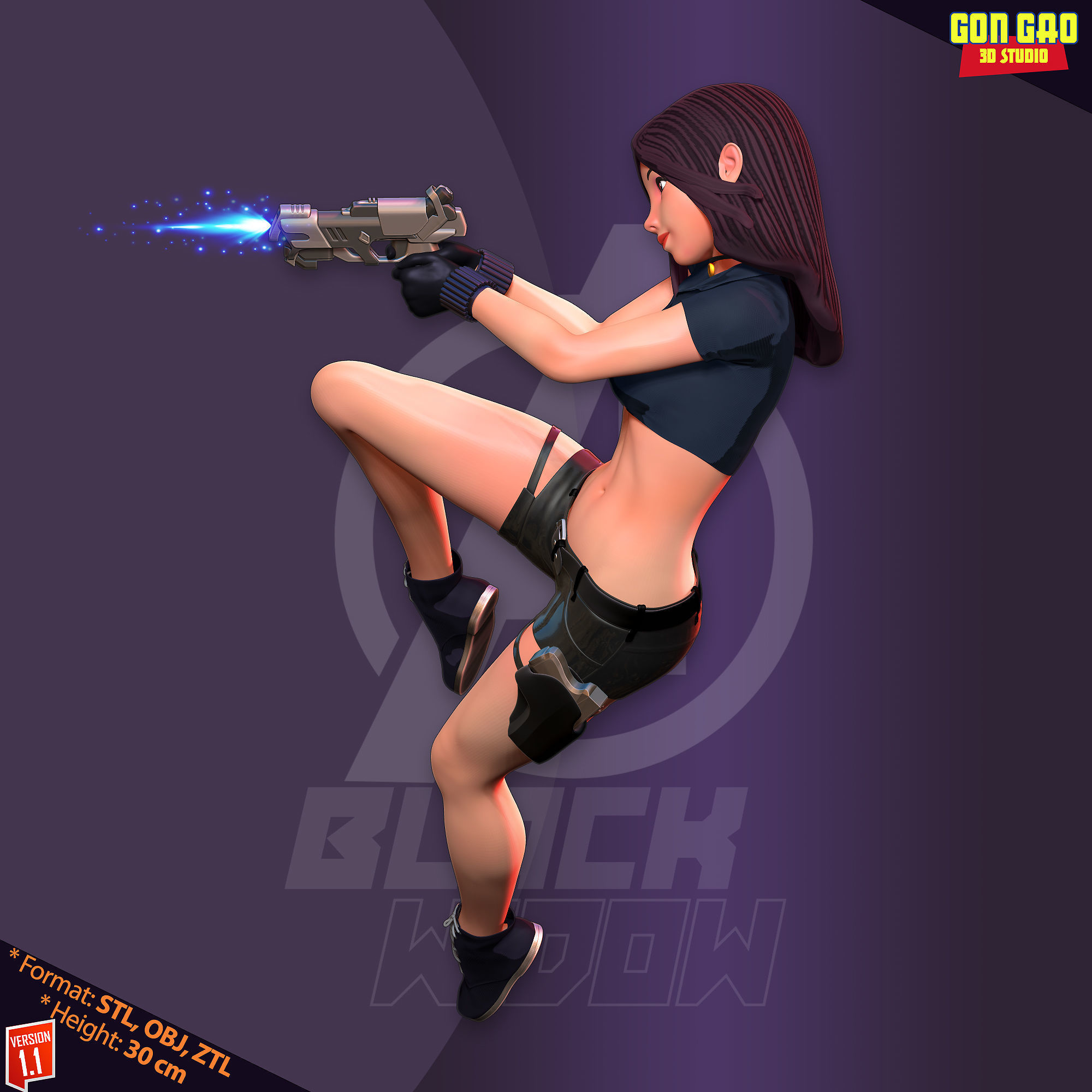 Black Widow 3D print model_21