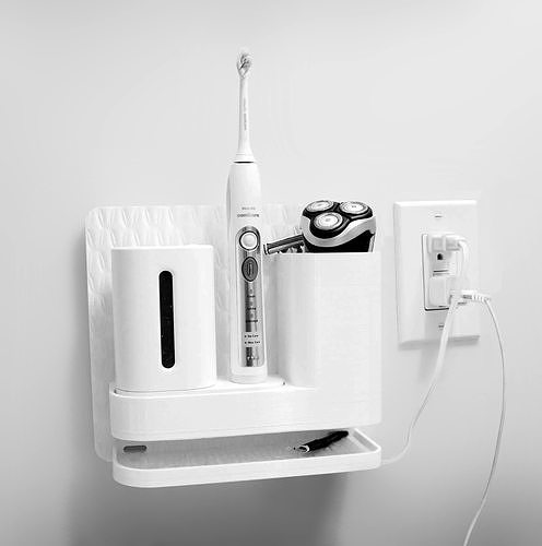 Wall-Mounted Toiletry Holder 3D print model