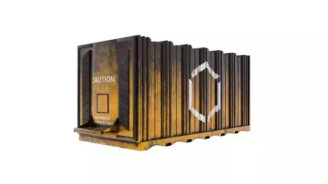 Cargo Container - High and low P0oly versions -