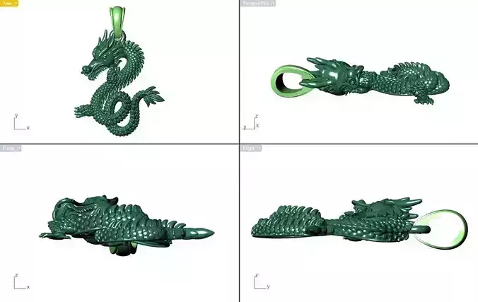 Pendant Dragon Jewelry Files