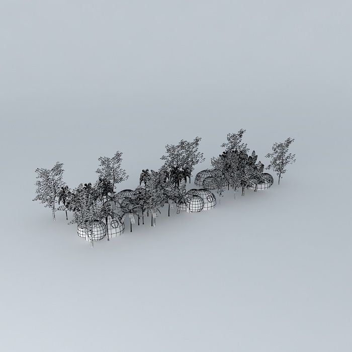 Coastal resort in Bangladesh 3D model_4