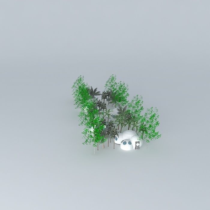 Coastal resort in Bangladesh 3D model_2