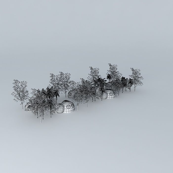 Coastal resort in Bangladesh 3D model_3