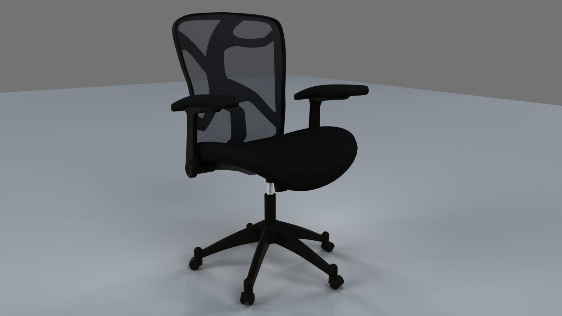 Chair with net 3D model_2