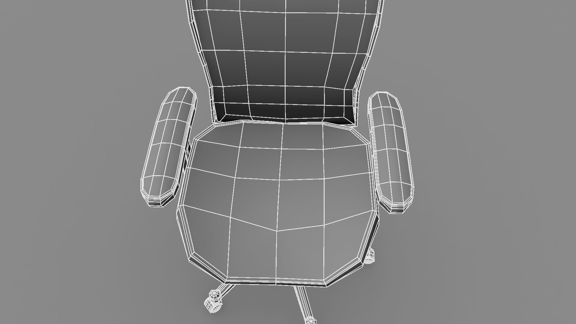 Chair with net 3D model_14