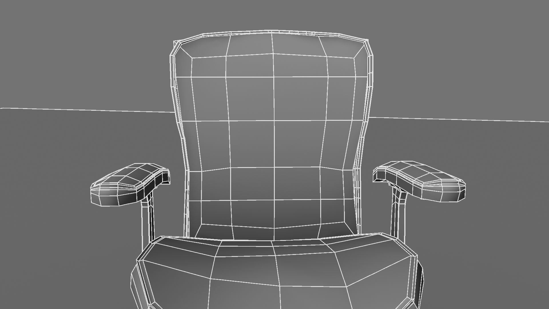 Chair with net 3D model_12