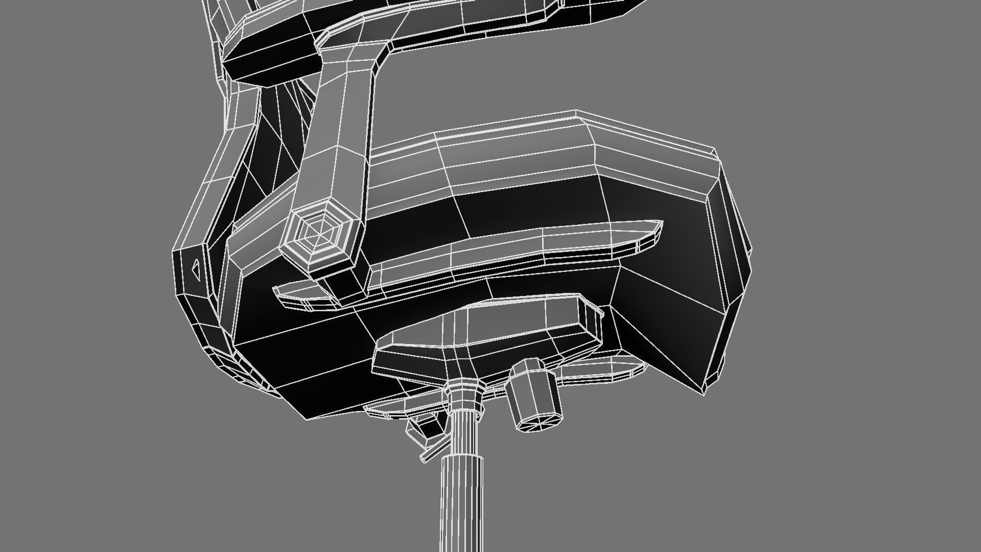 Chair with net 3D model_13