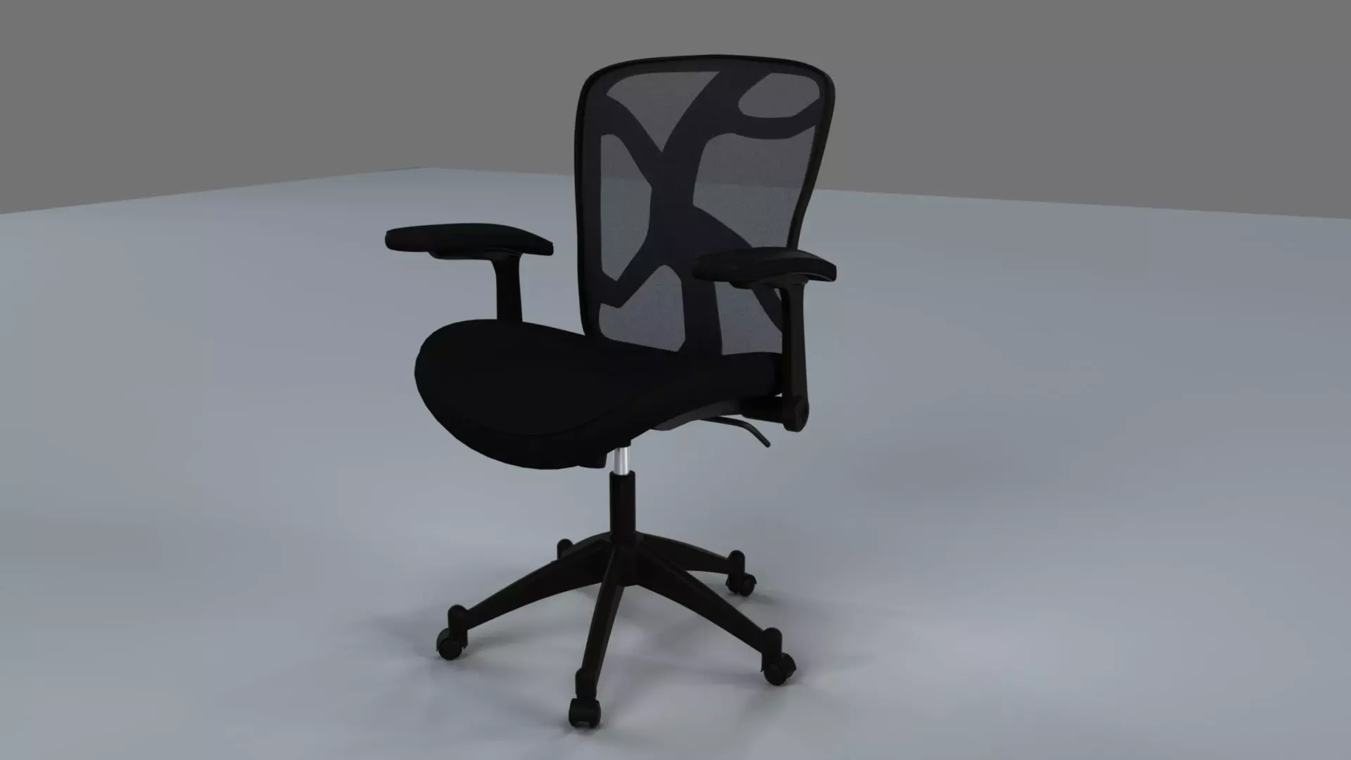 Chair with net 3D model_0
