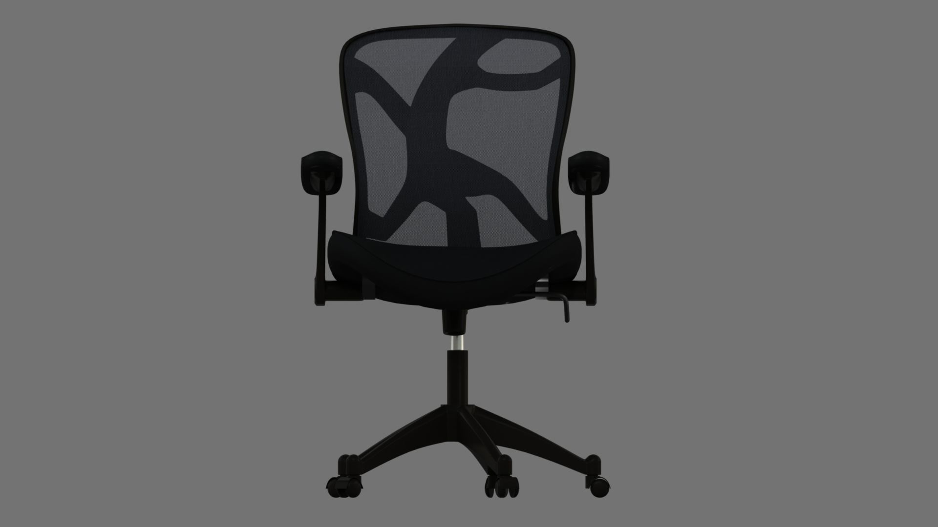 Chair with net 3D model_4