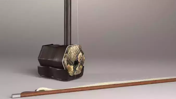 InstrumentErhu musical instrument with wooden stick