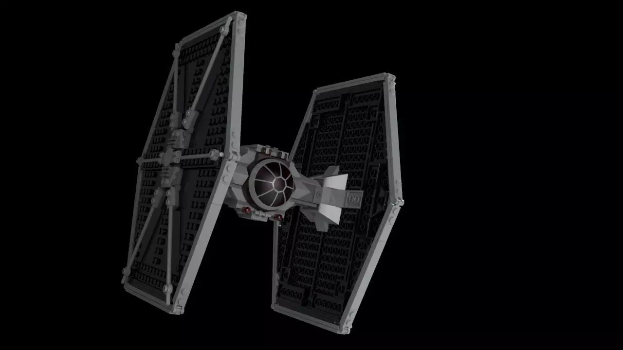 LEGO Starwars TIE fighter 3D model_0