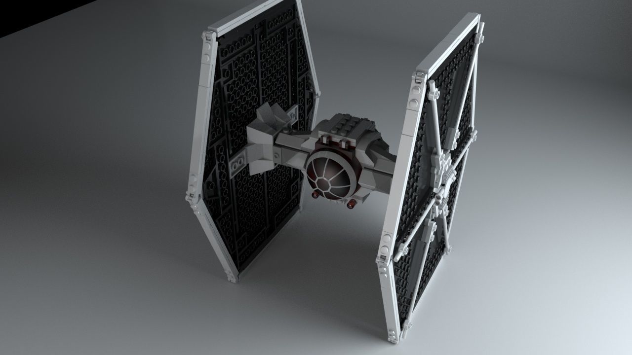 LEGO Starwars TIE fighter 3D model_1