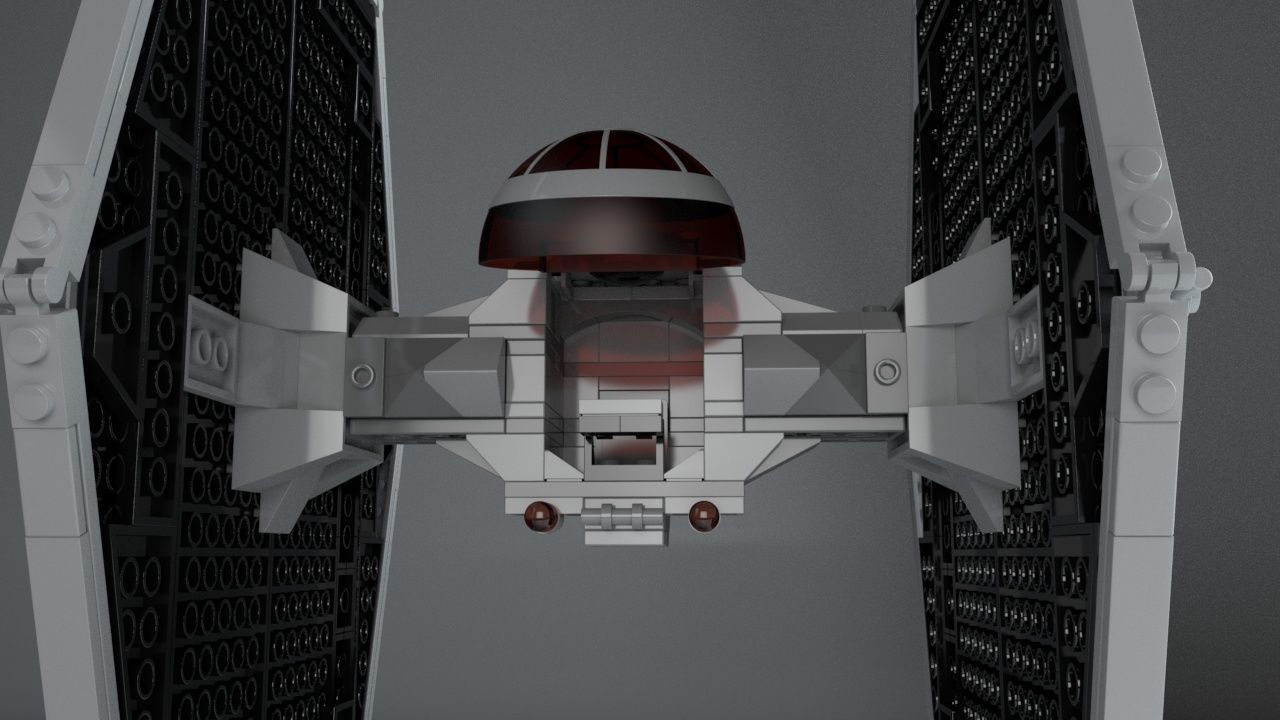 LEGO Starwars TIE fighter 3D model_5