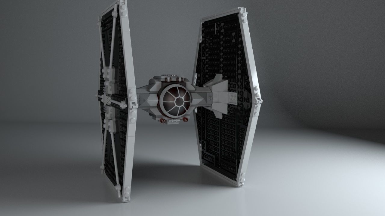 LEGO Starwars TIE fighter 3D model_2