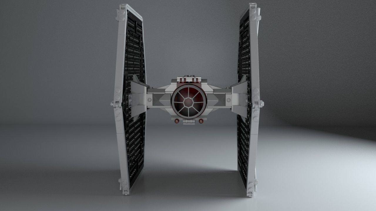 LEGO Starwars TIE fighter 3D model_3