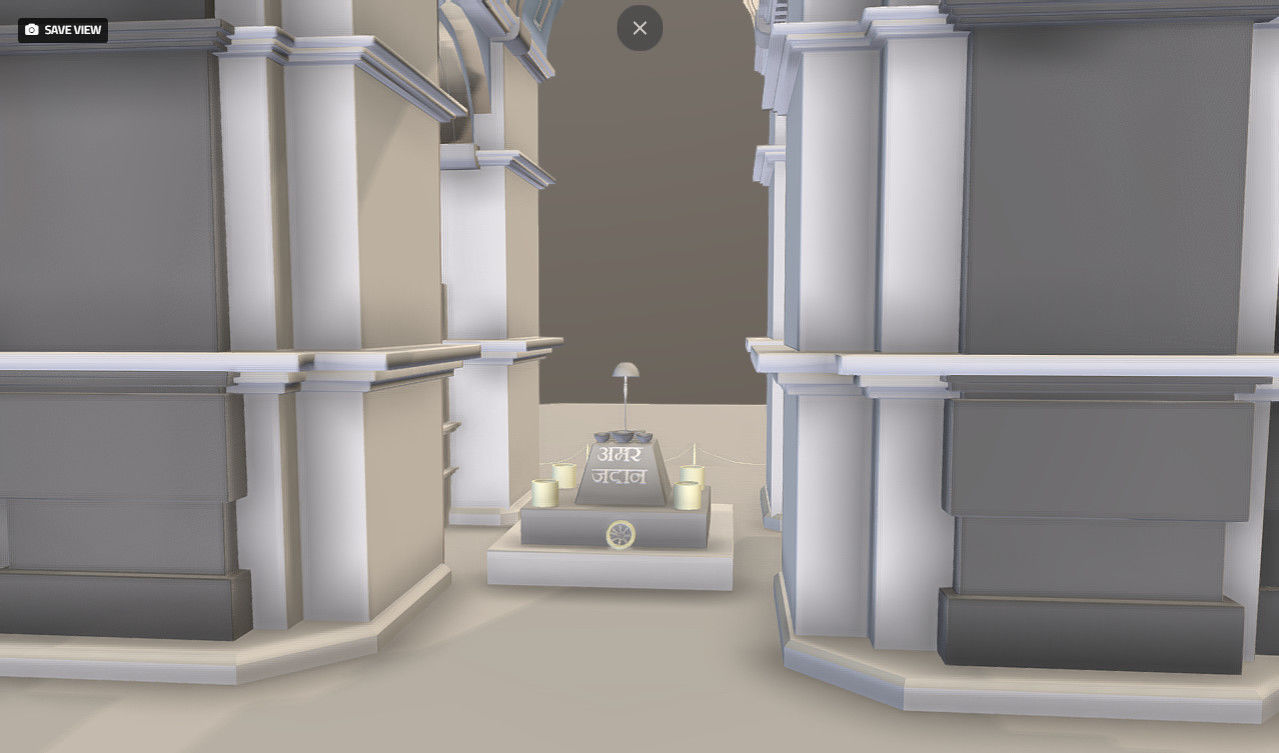 India Gate - VR Ready 3d Model 3D model_8