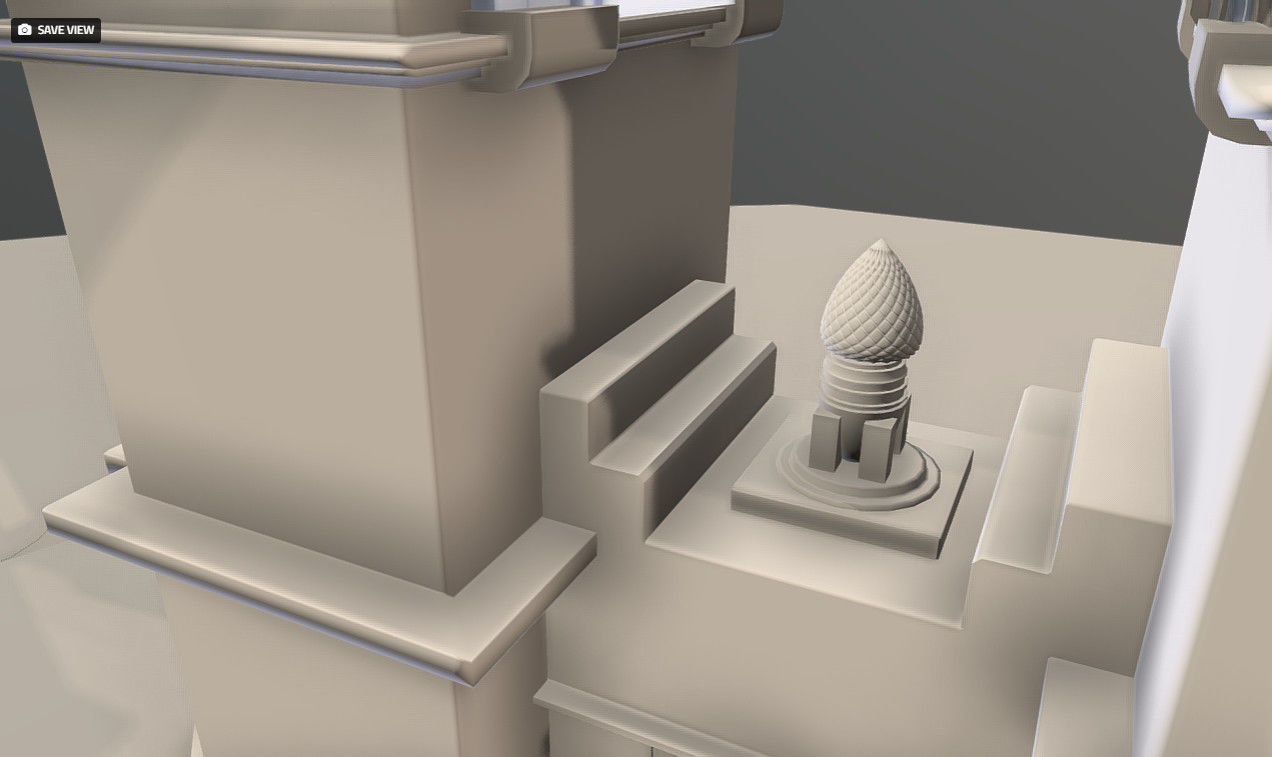 India Gate - VR Ready 3d Model 3D model_3