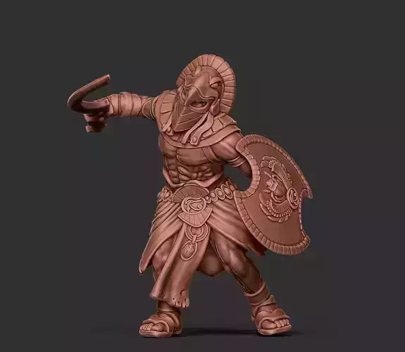 Egyptian warrior - Orion - 35mm scale 3D print model